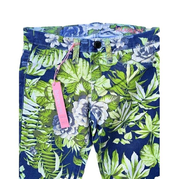 BLANKNYC Girls Spray on Slim Skinny Floral Printed Jeans Jeggings - Picture 15 of 15